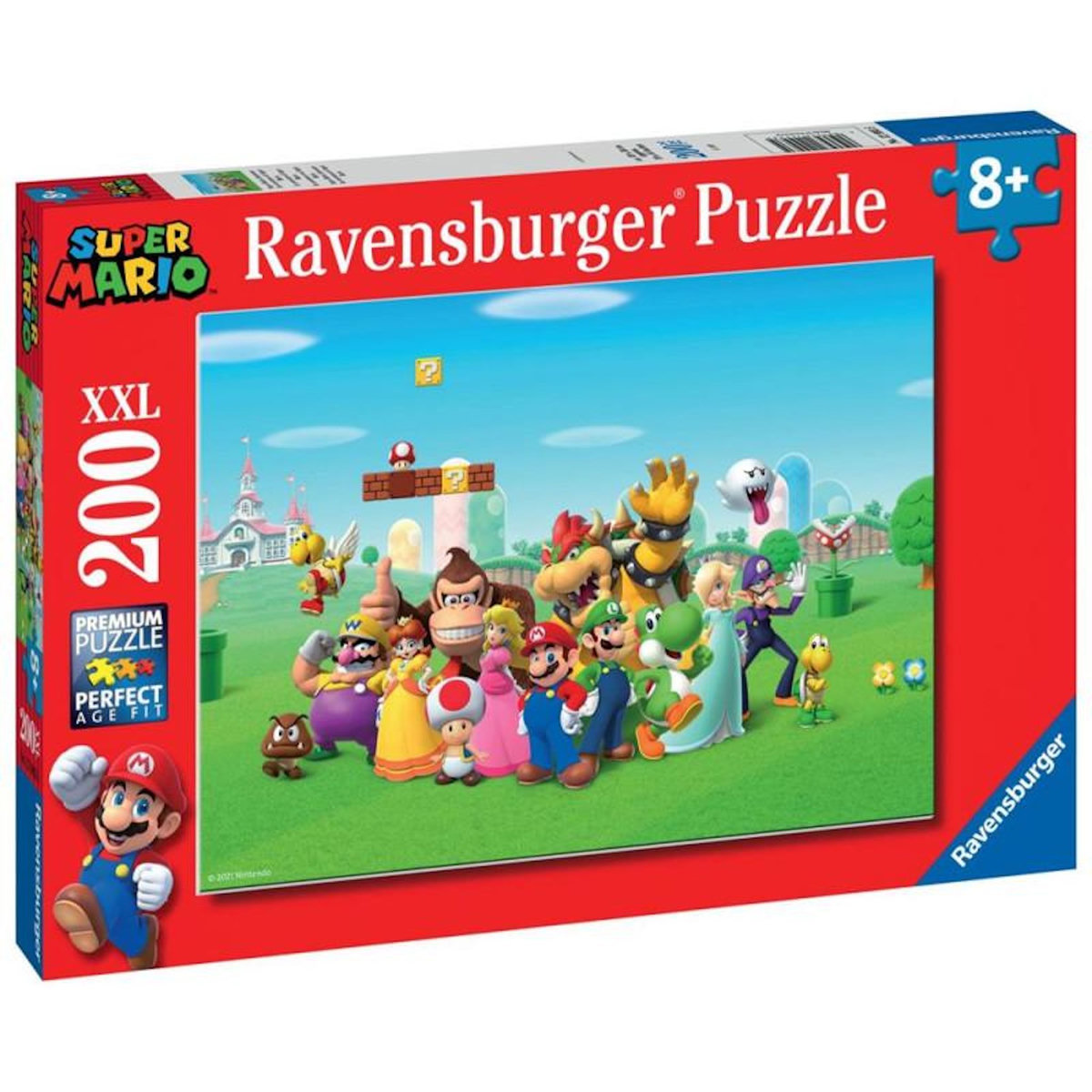 RAVENSBURGER Puzzle 200 pièces XXL Les aventures de Super Mario – Enfants dès 8 ans – Univers Nintendo – Ravensburger