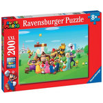 RAVENSBURGER Puzzle 200 pièces XXL Les aventures de Super Mario – Enfants dès 8 ans – Univers Nintendo – Ravensburger