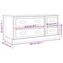 Voir la diapositive 6 : VIDAXL Meuble TV noir 100x35,5x45 cm bois d'ingenierie