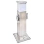 Voir la diapositive 1 : VIDAXL Pilier de prise de jardin  avec lampe Acier inoxydable