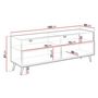 Voir la diapositive 4 : BEST MOBILIER Sorolla - meuble tv - 150 cm