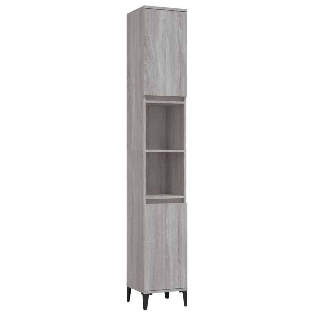 VIDAXL Armoire de bain sonoma gris 30x30x190 cm bois d'ingenierie