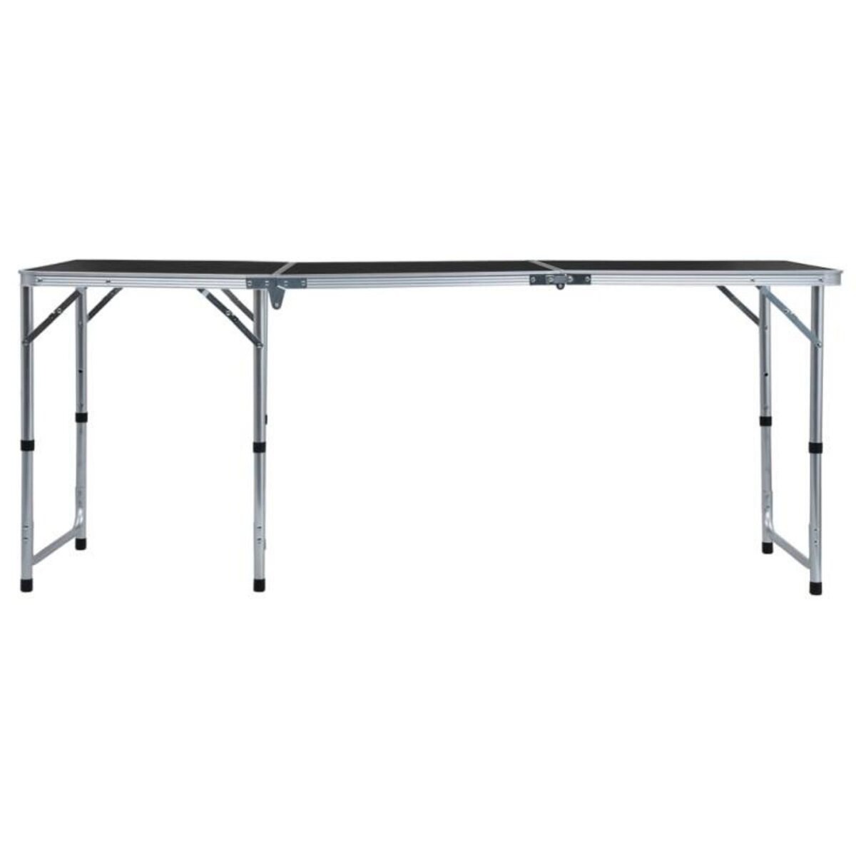 VIDAXL Table pliable de camping Gris Aluminium 180x60 cm