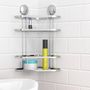 Voir la diapositive 4 : EISL EISL Etagere d'angle de douche Chrome 22x18x35 cm