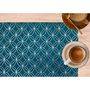 Voir la diapositive 2 : HABITABLE Lot de 2 sets de table motif géométrique avec encre métallique OTTO - 30 x 45 cm - Or et vert