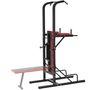 Voir la diapositive 2 : tectake Station de musculation avec banc de musculation pliable noir