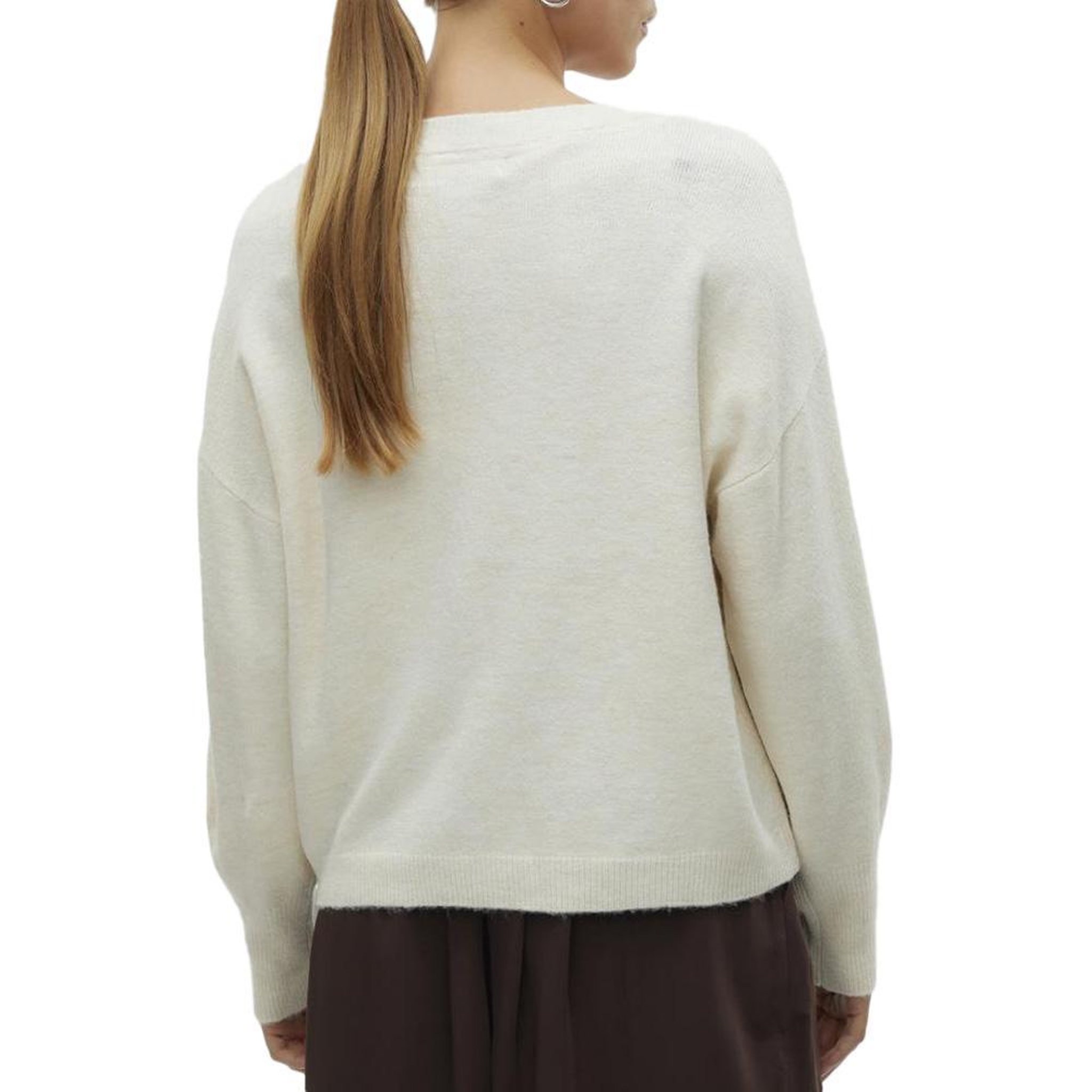 Voir la diapositive 2 : Vero Moda Pull Beige Femme Vero Moda Jupiters