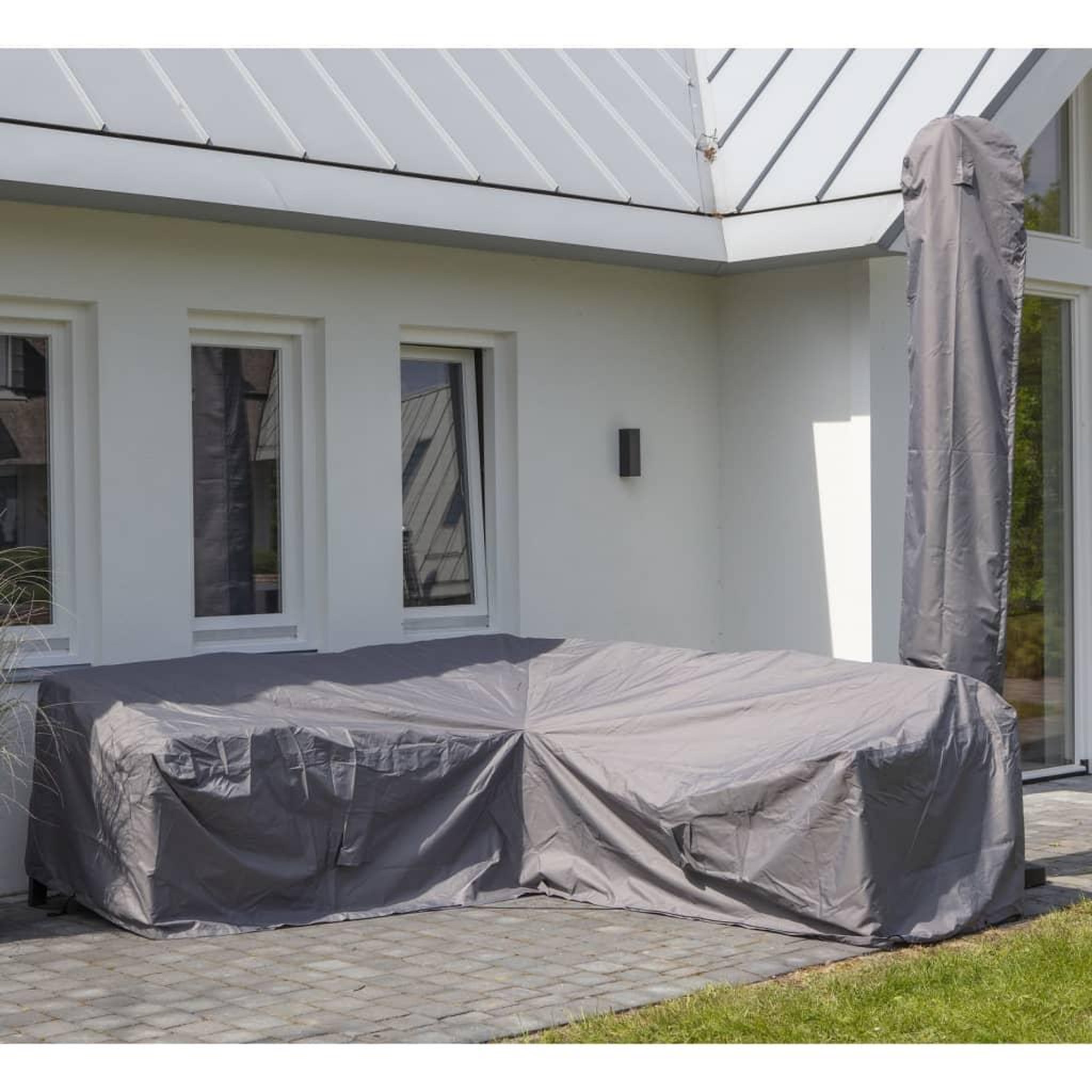 Voir la diapositive 1 : MADISON Madison Housse de meubles d'exterieur 270 x 210 x 90 cm Droit Gris