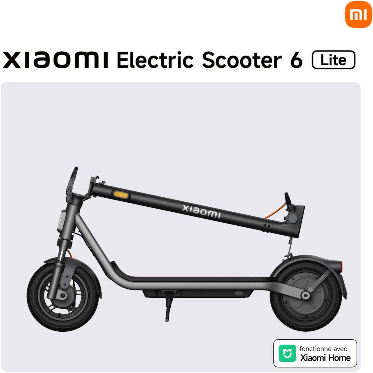 XIAOMI Trottinette électrique Electric Scooter 6 Lite Noir