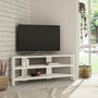 Voir la diapositive 2 : Habitat et Jardin Meuble TV en bois  ThalesCorner  - 110 x 36 x 45 cm - Blanc