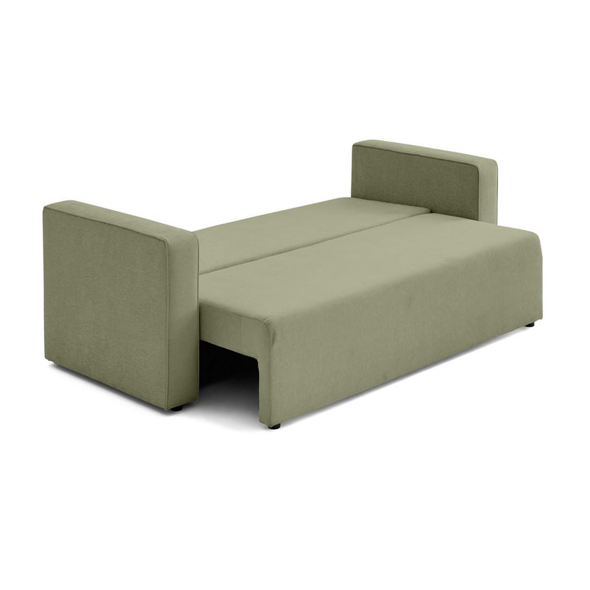 Voir la diapositive 3 : BEST MOBILIER Topaze - canapé 3 places - convertible avec coffre - en tissu