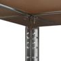 Voir la diapositive 4 : VIDAXL Etagere d'angle a 5 niveaux Argente Acier et bois d'ingenierie