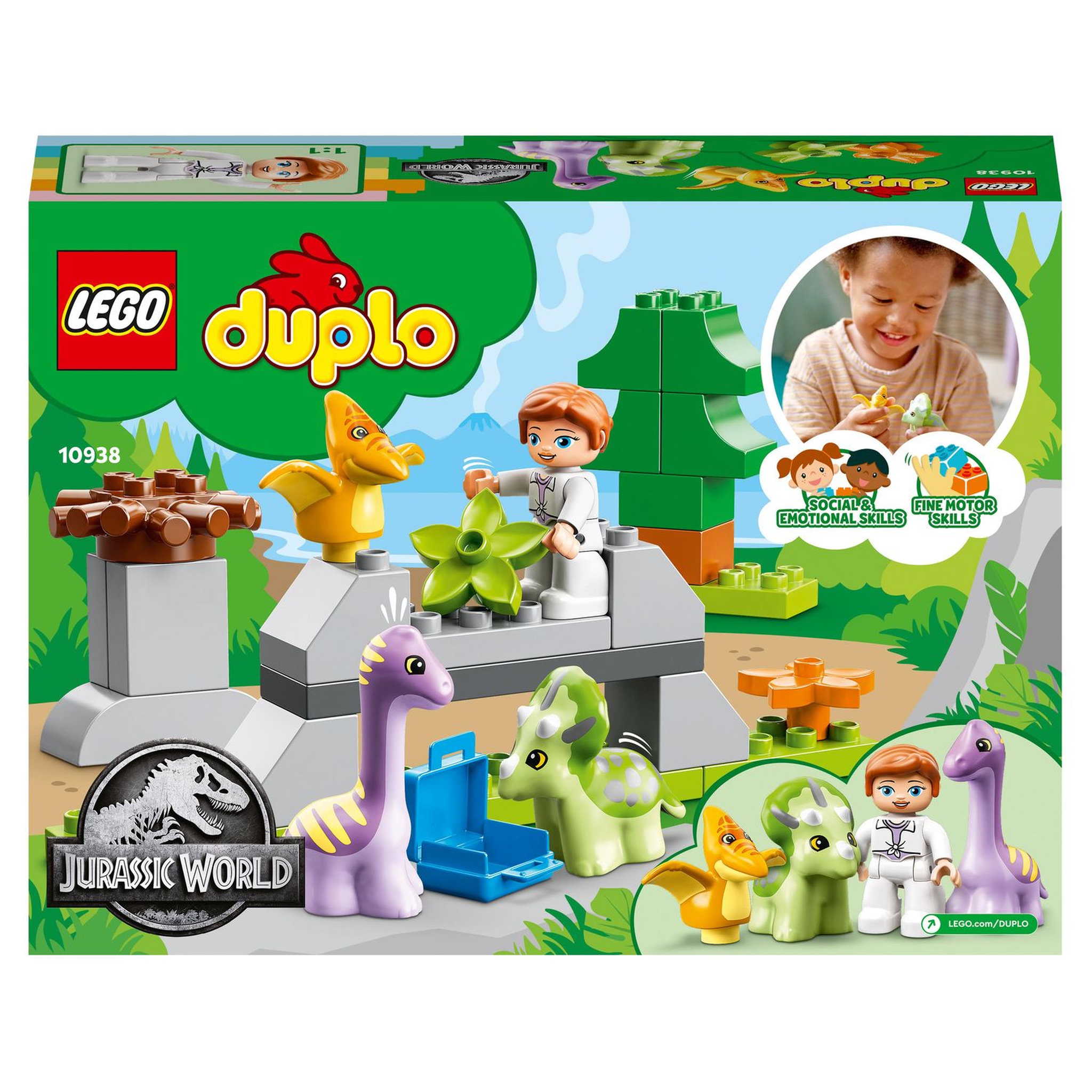 Voir la diapositive 9 : LEGO DUPLO 10938 La Nurserie des Dinosaures, Jouet d'Éveil, Bébé Dino, Enfants Dès 2 Ans