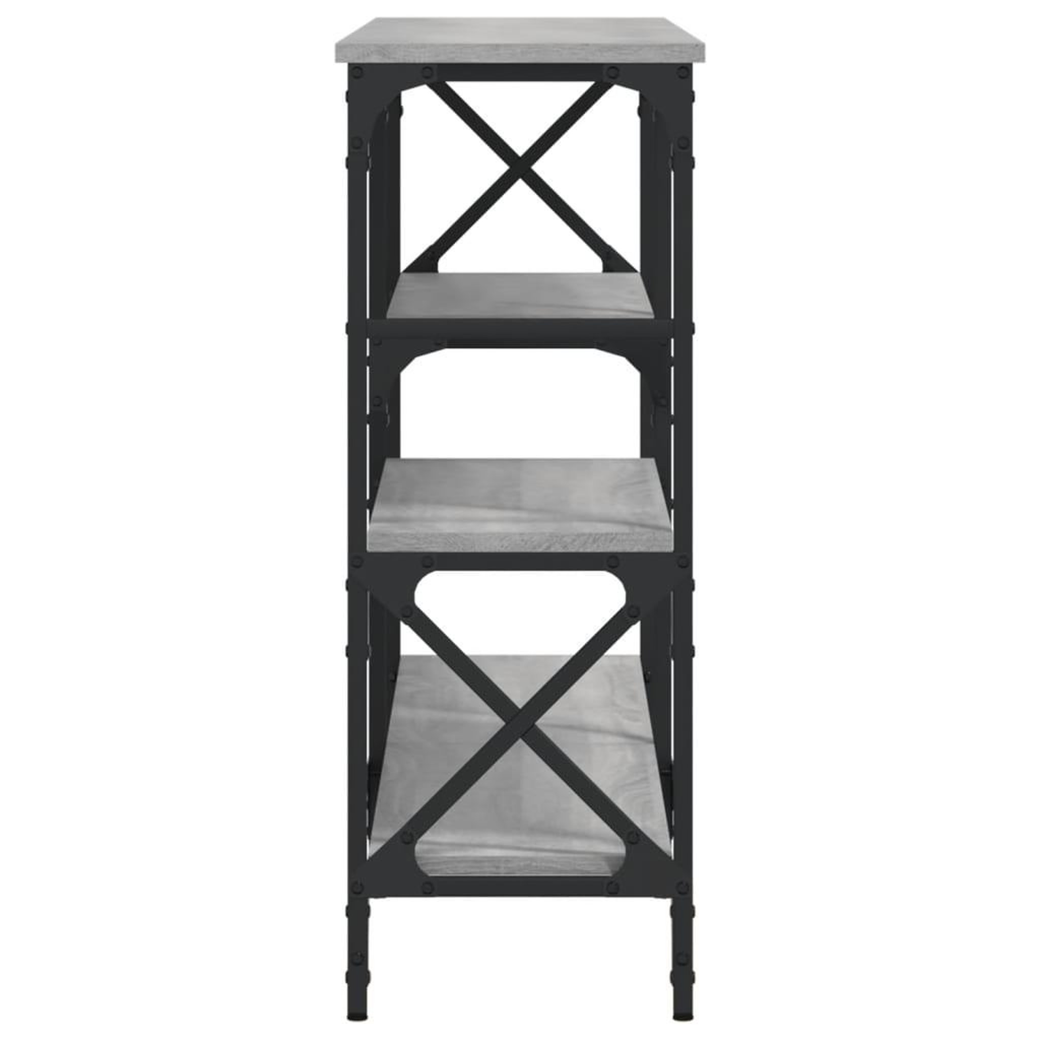 Voir la diapositive 5 : VIDAXL Table console sonoma gris 150x29x76,5 cm bois d'ingenierie