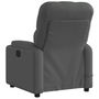 Voir la diapositive 5 : VIDAXL Fauteuil inclinable de massage electrique gris fonce tissu