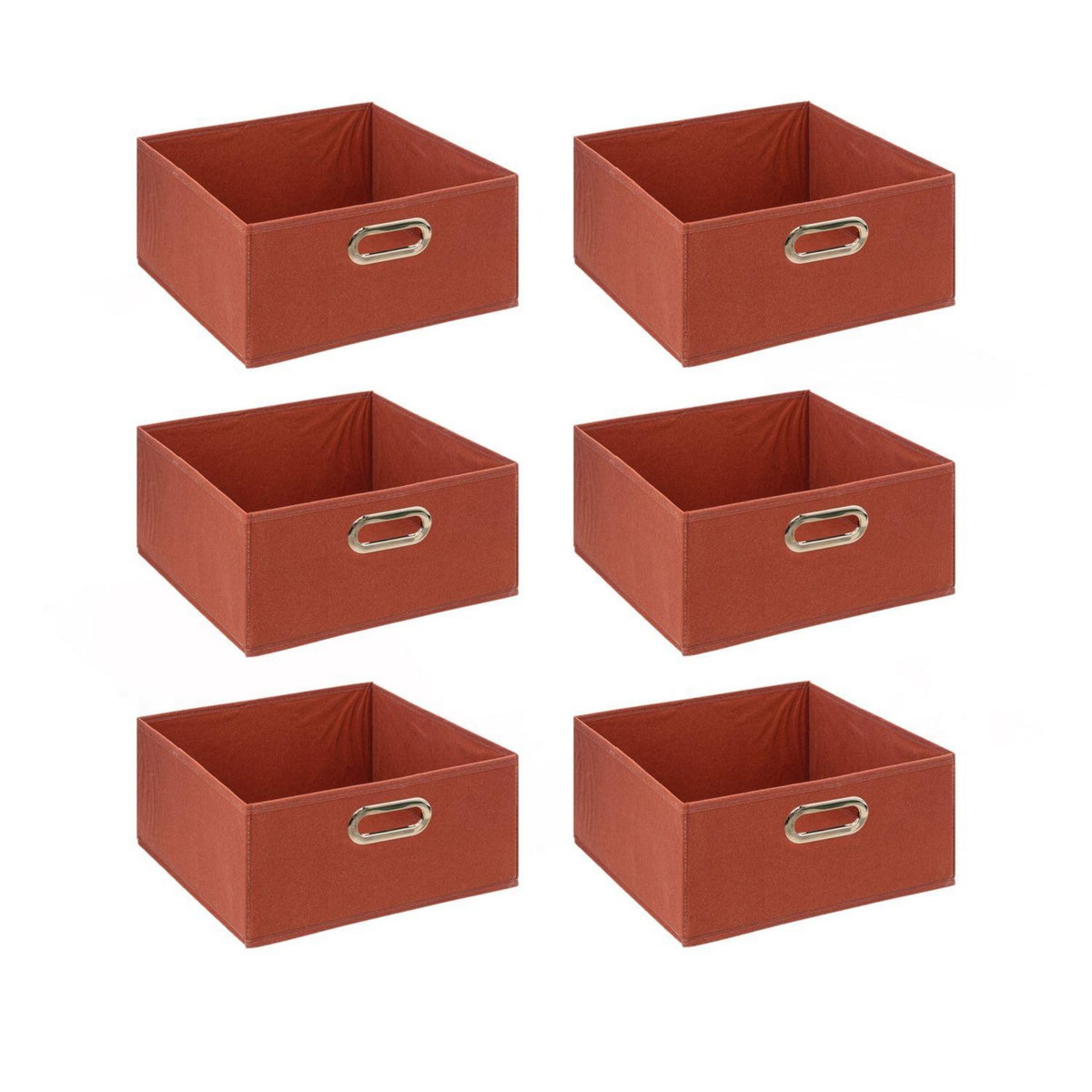 TOILINUX Lot de 6 boîtes de rangement en tissu MIX 'N MODUL