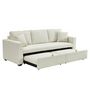 Voir la diapositive 2 : BEST MOBILIER Cyrus - canapé droit 3 places convertible en velours côtelé