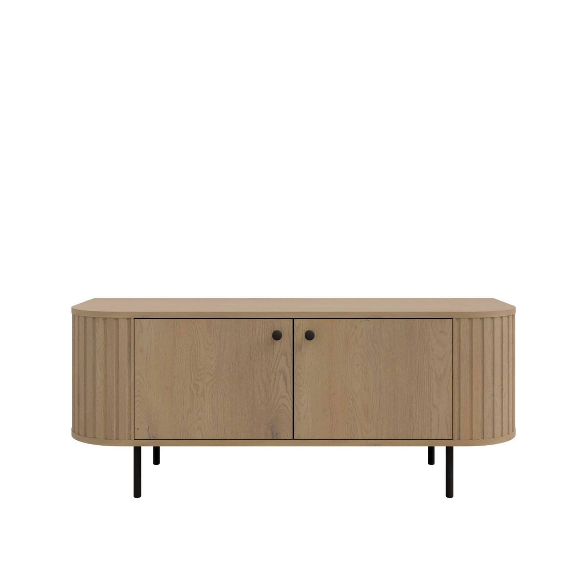 JLC KREATION Meuble tv arrondi en bois 120cm lilio