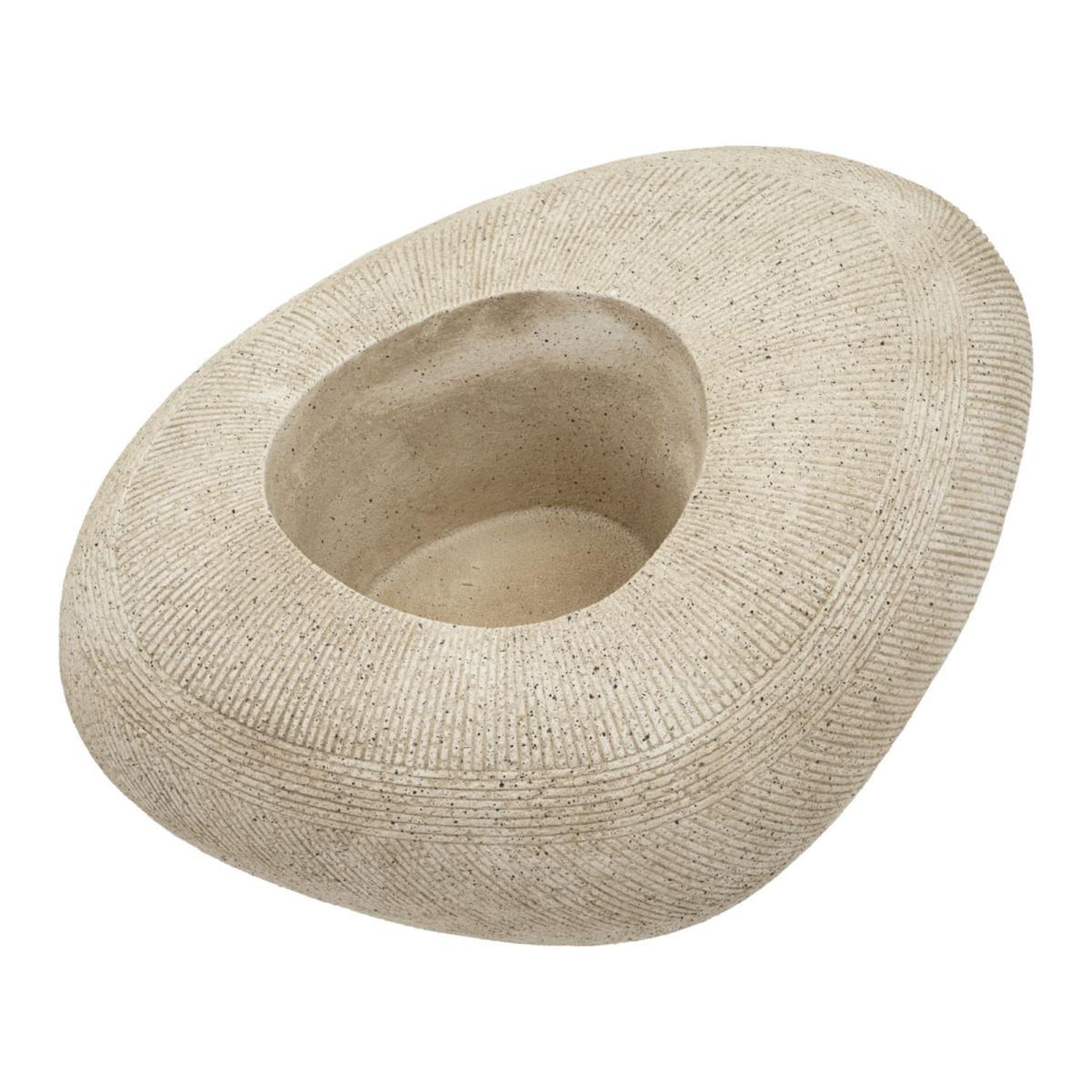 Voir la diapositive 3 : Paris Prix Cache-pot effet pierre  stone  78cm gris