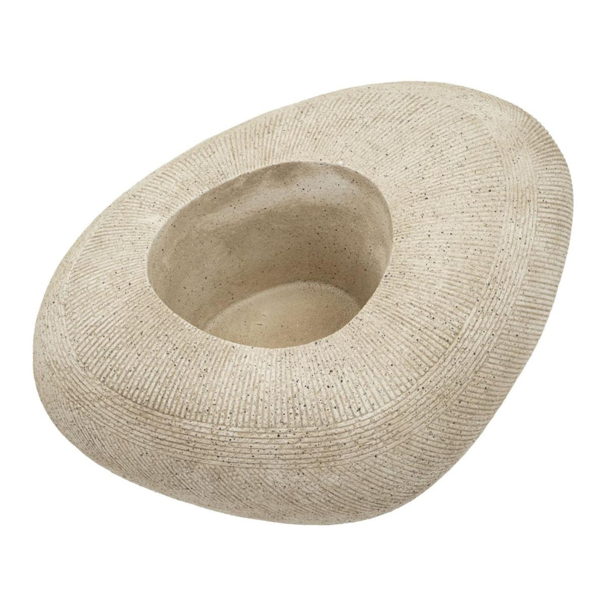 Paris Prix Cache-Pot Effet Pierre  Stone  78cm Gris