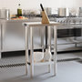 Voir la diapositive 3 : VIDAXL Table de travail de cuisine 55x30x85 cm acier inoxydable