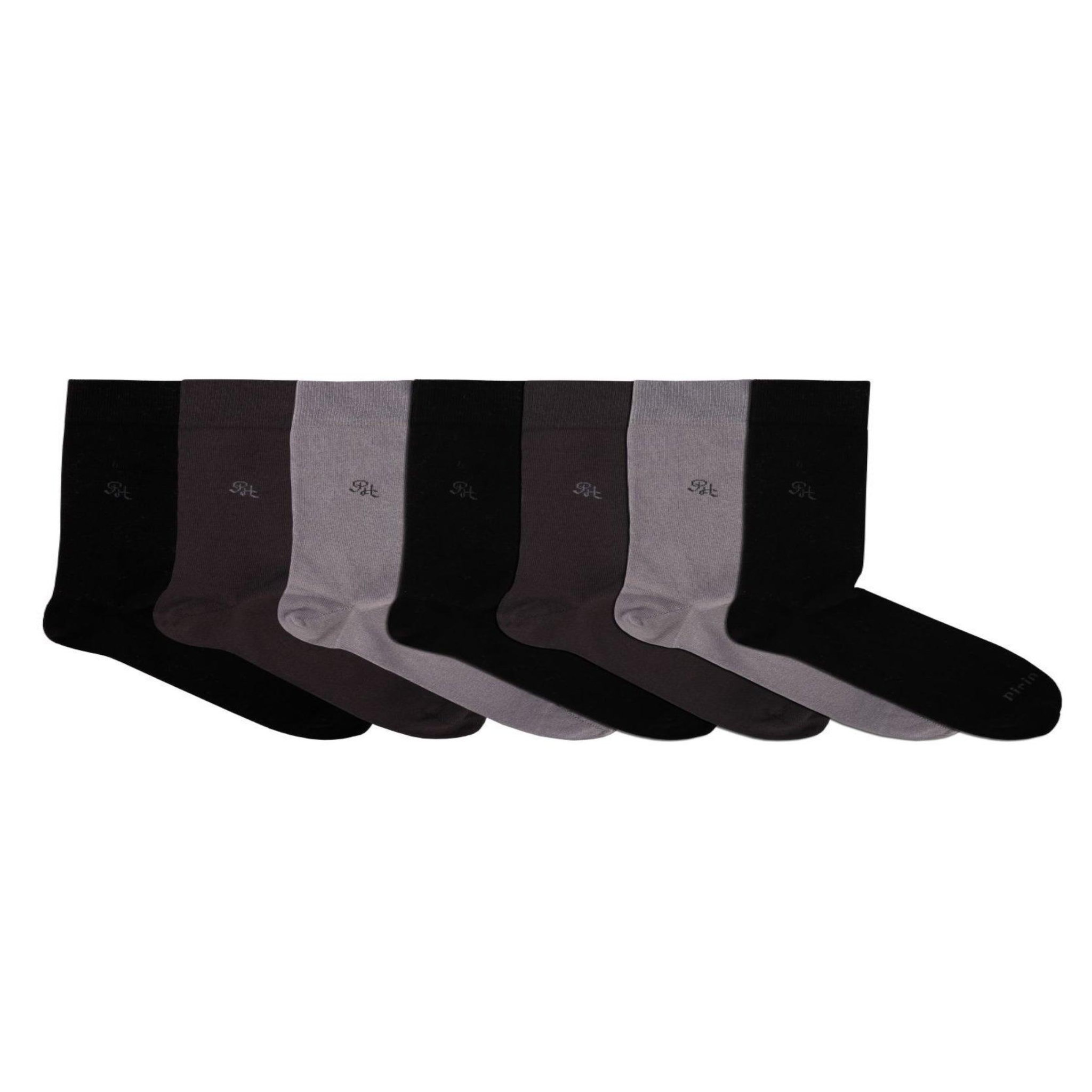 Voir la diapositive 2 : PIRIN HILL Semainier de chaussettes 98% coton unies