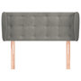 Voir la diapositive 3 : VIDAXL Tete de lit avec oreilles Gris clair 103x23x78/88 cm Velours