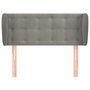 Voir la diapositive 3 : VIDAXL Tete de lit avec oreilles Gris clair 103x23x78/88 cm Velours