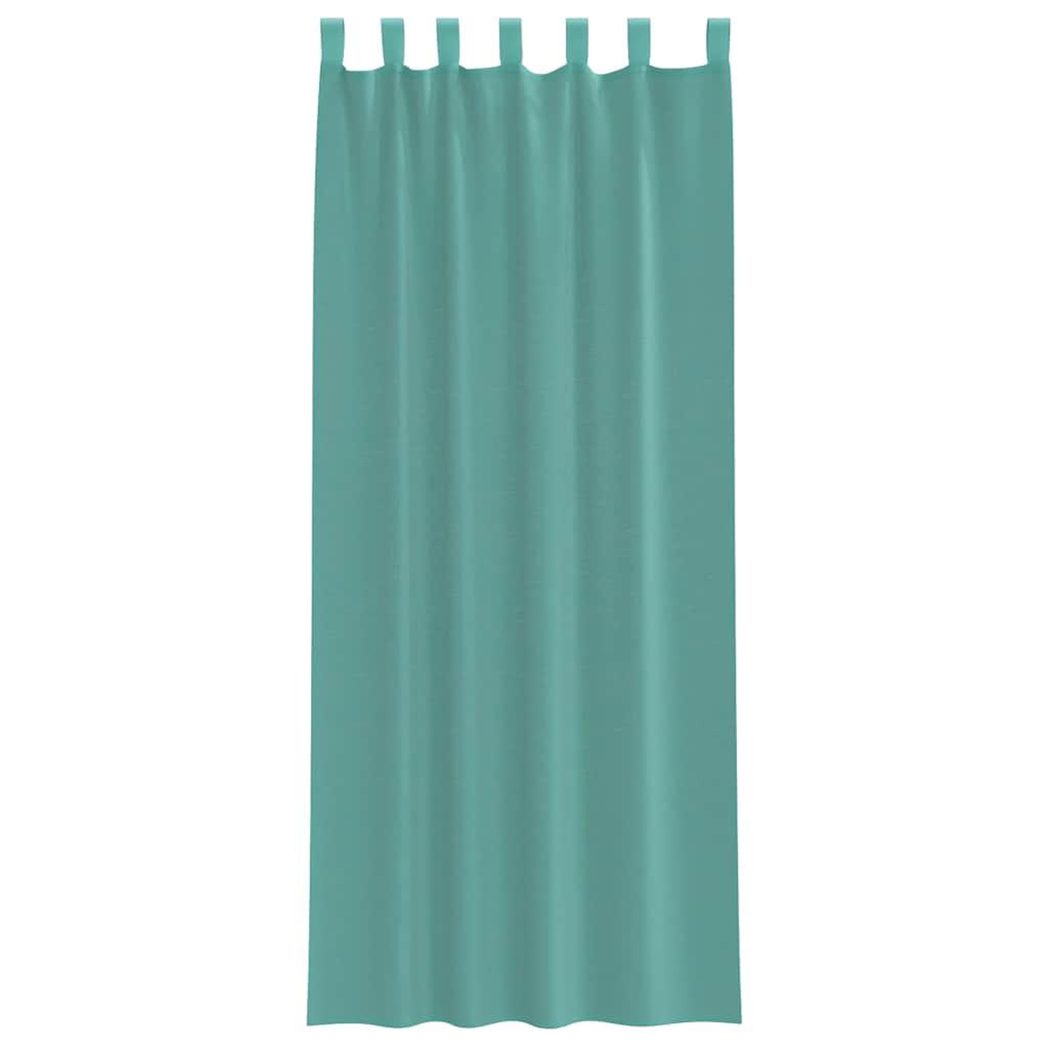 Voir la diapositive 4 : VIDAXL Rideaux en voile avec passe-tringles 2 pcs turquoise