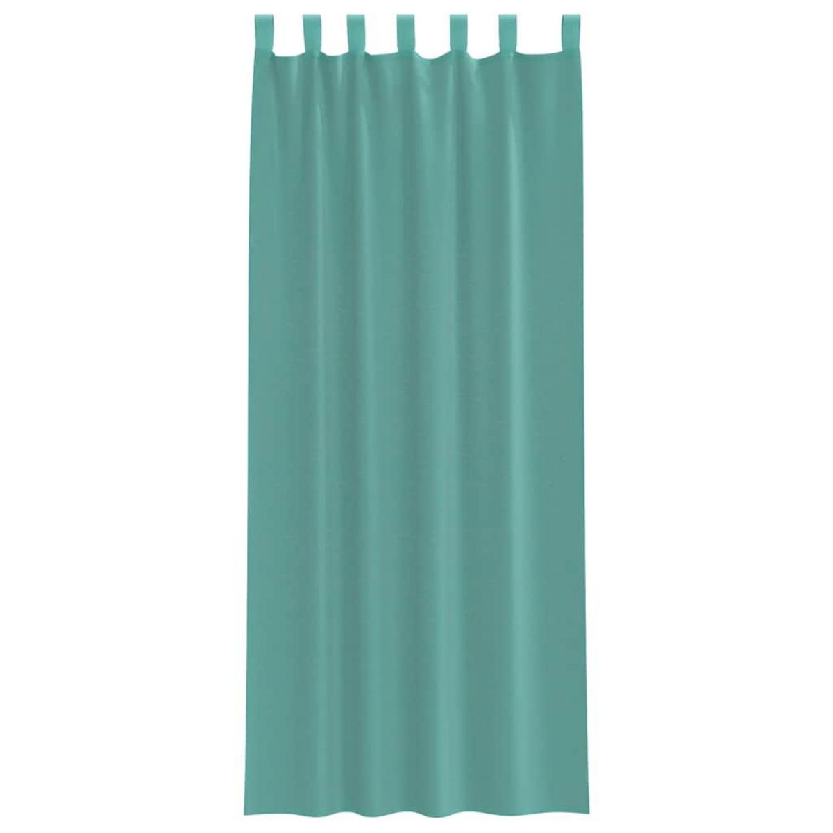 VIDAXL Rideaux en voile avec passe-tringles 2 pcs turquoise