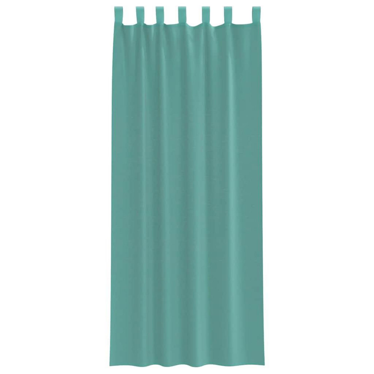 VIDAXL Rideaux en voile avec passe-tringles 2 pcs turquoise