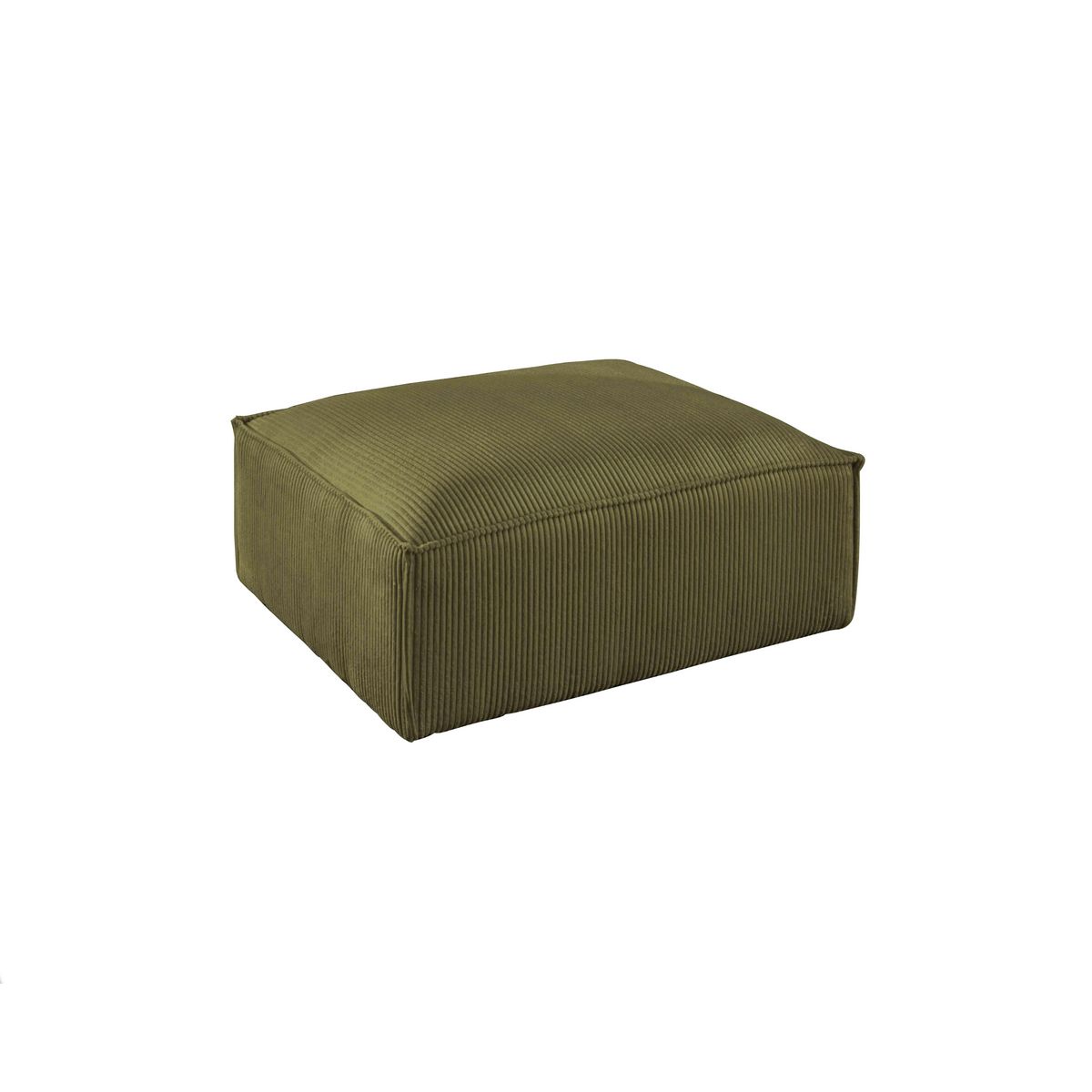 LISA DESIGN Stella - pouf en velours côtelé - style contemporain