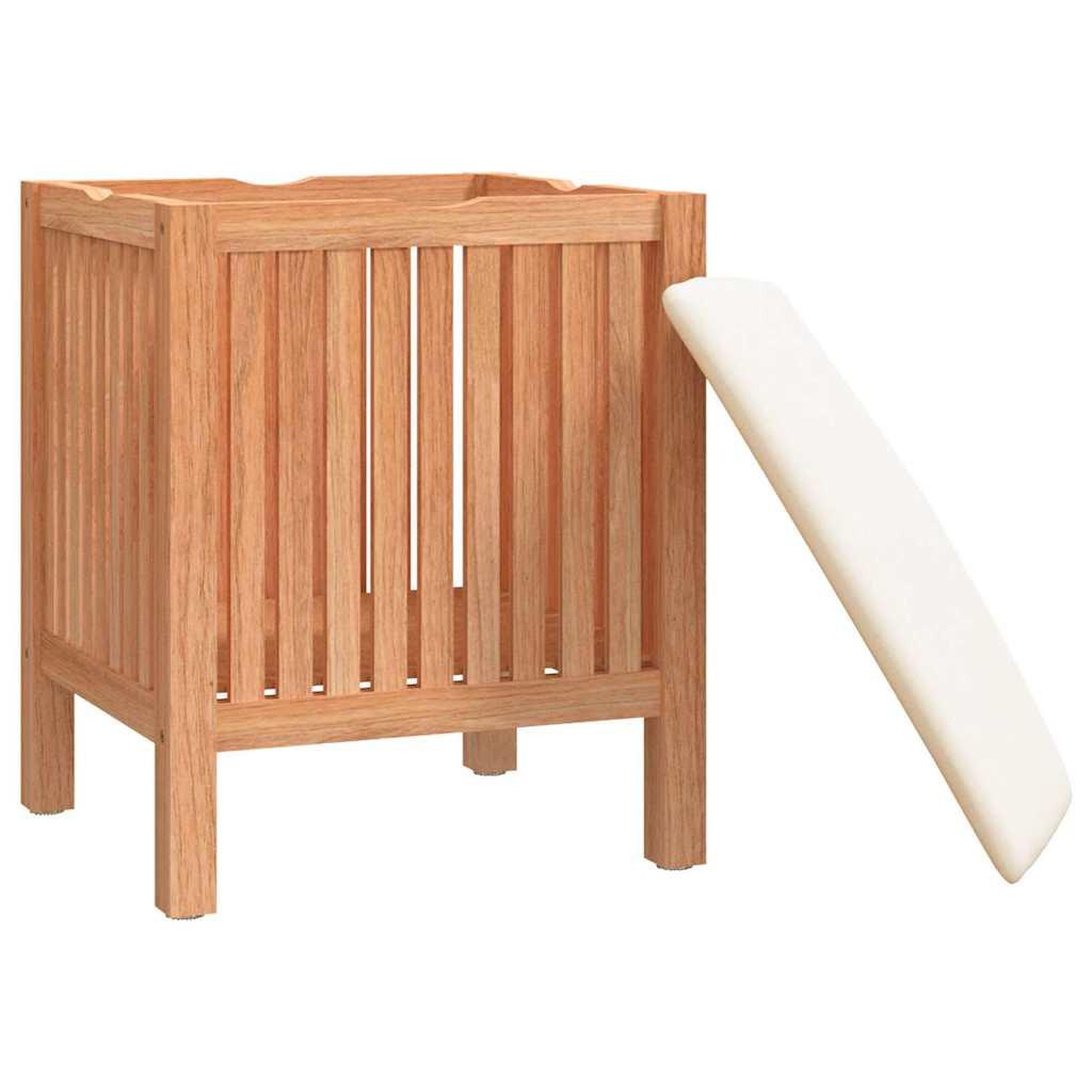 Voir la diapositive 4 : VIDAXL Tabouret de salle de bain 40,5x40x52 cm bois massif de noyer