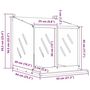 Voir la diapositive 6 : VIDAXL Nichoir a poules avec 2 compartiments vert olive metal