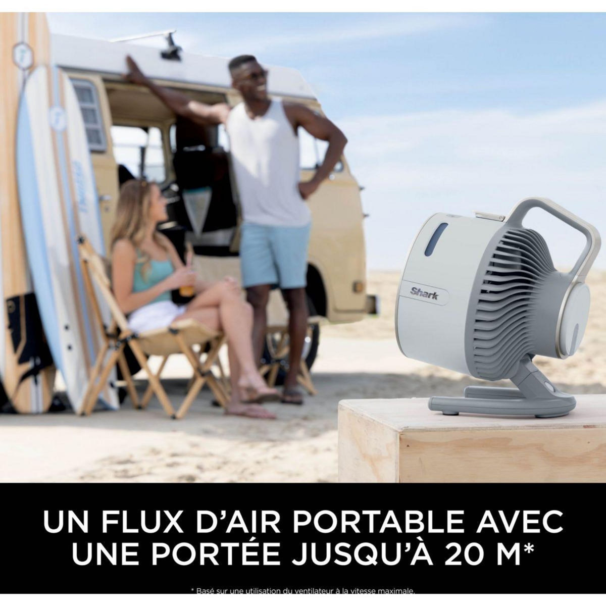 Shark Ventilateur brumisateur FlexBreeze HydroGo  FA050EUDV