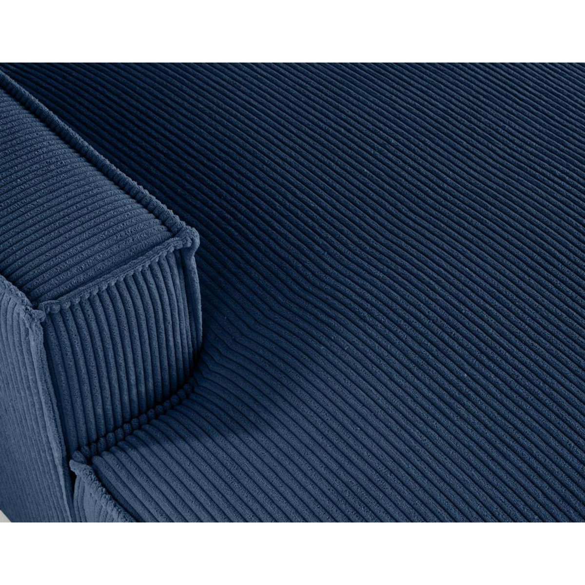 LISA DESIGN Spiaggia - canapé d'angle gauche - forme arrondie - 5 places - en velours côtelé