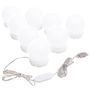 Voir la diapositive 3 : VIDAXL Lampe de miroir avec 8 ampoules LED Blanc chaud et blanc froid
