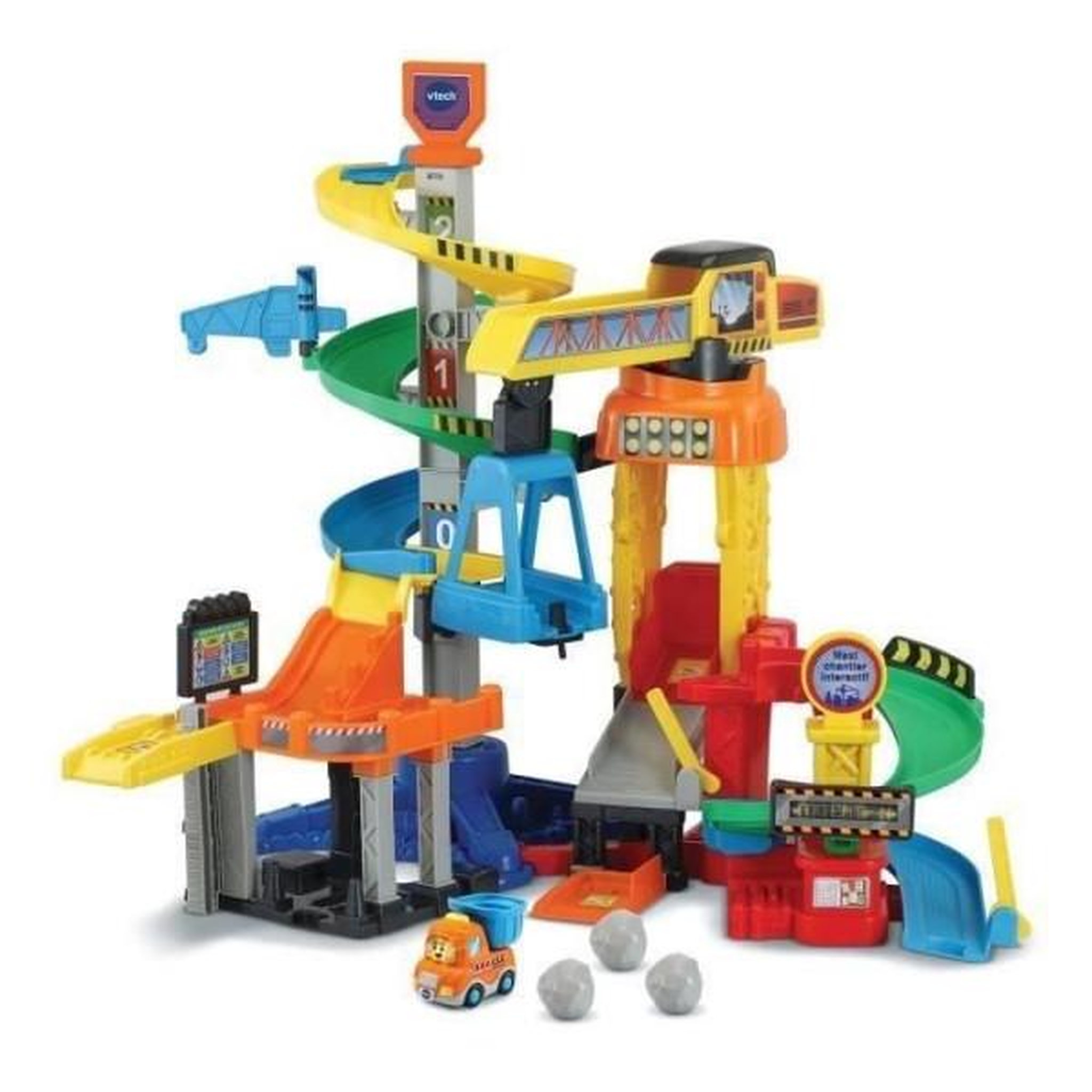 VTECH VTECH TUT TUT BOLIDES - Maxi chantier interactif - Grue rotative - 1 a 5 ans