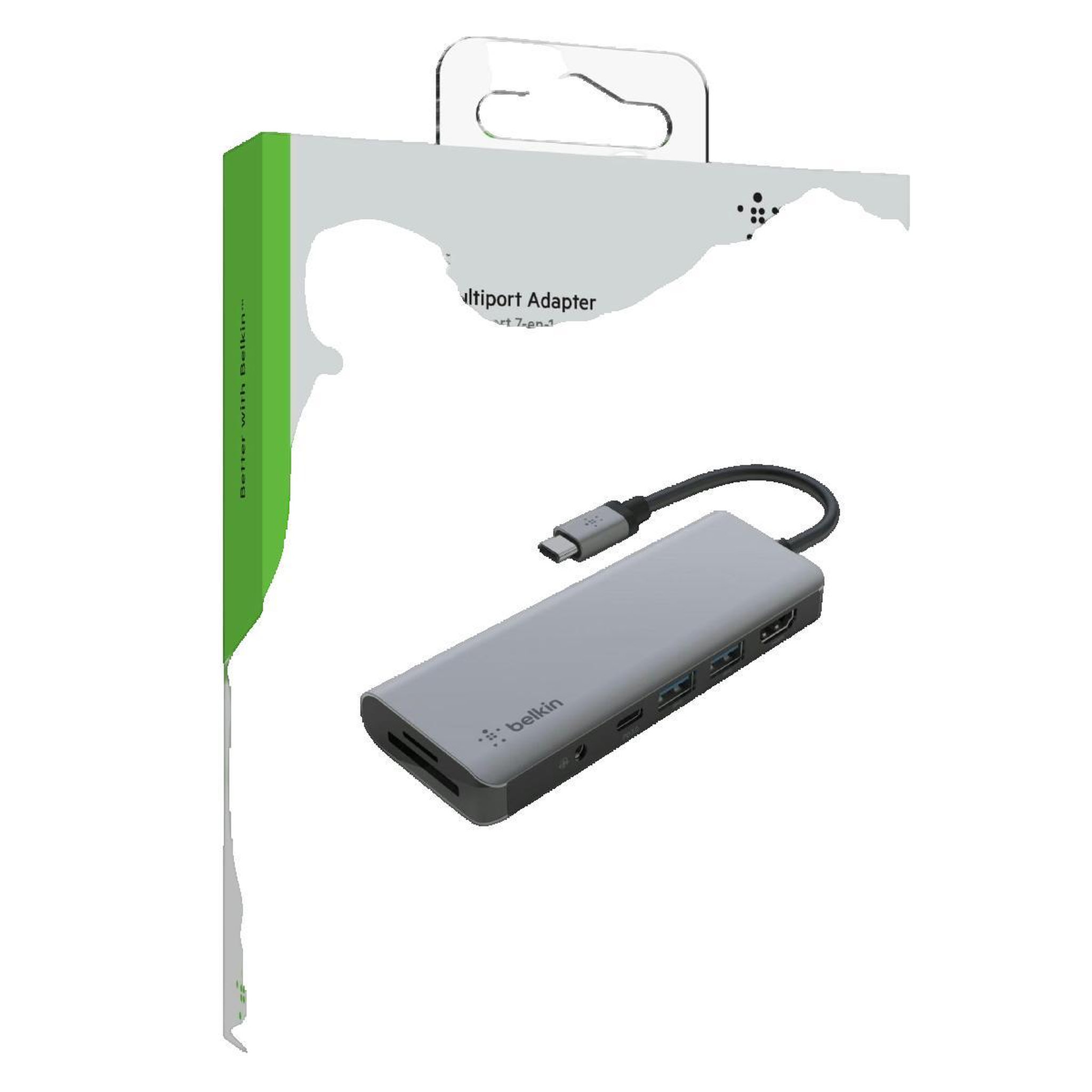 Belkin Adaptateur multiport USB-C Belkin 7 en 1 Argenté