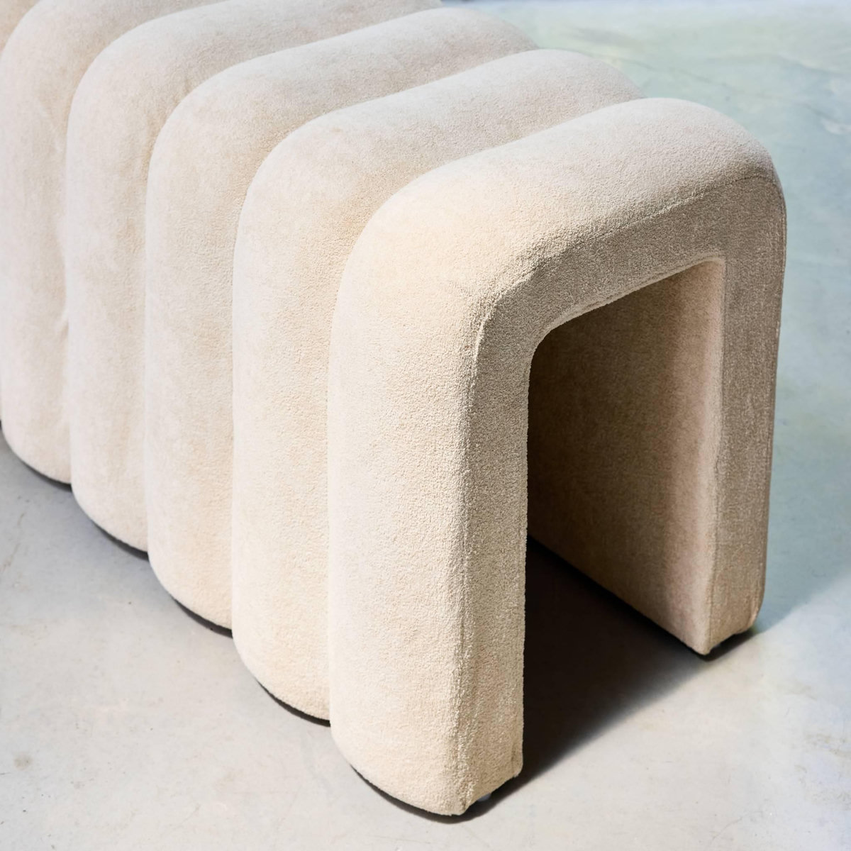 SWEEEK Banc, bout de lit contemporain en tissu