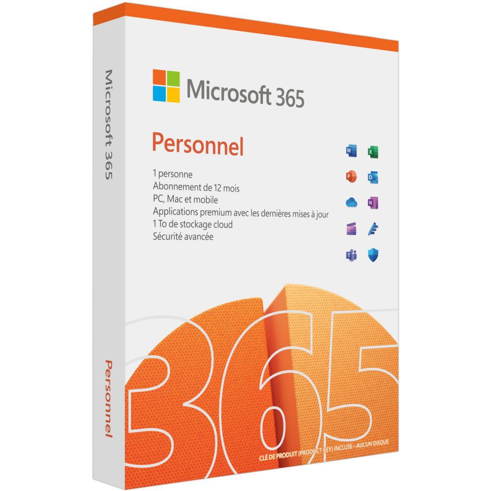 Voir la diapositive 1 : MICROSOFT Logiciel de bureautique M365 Personnel avec IA Copilot