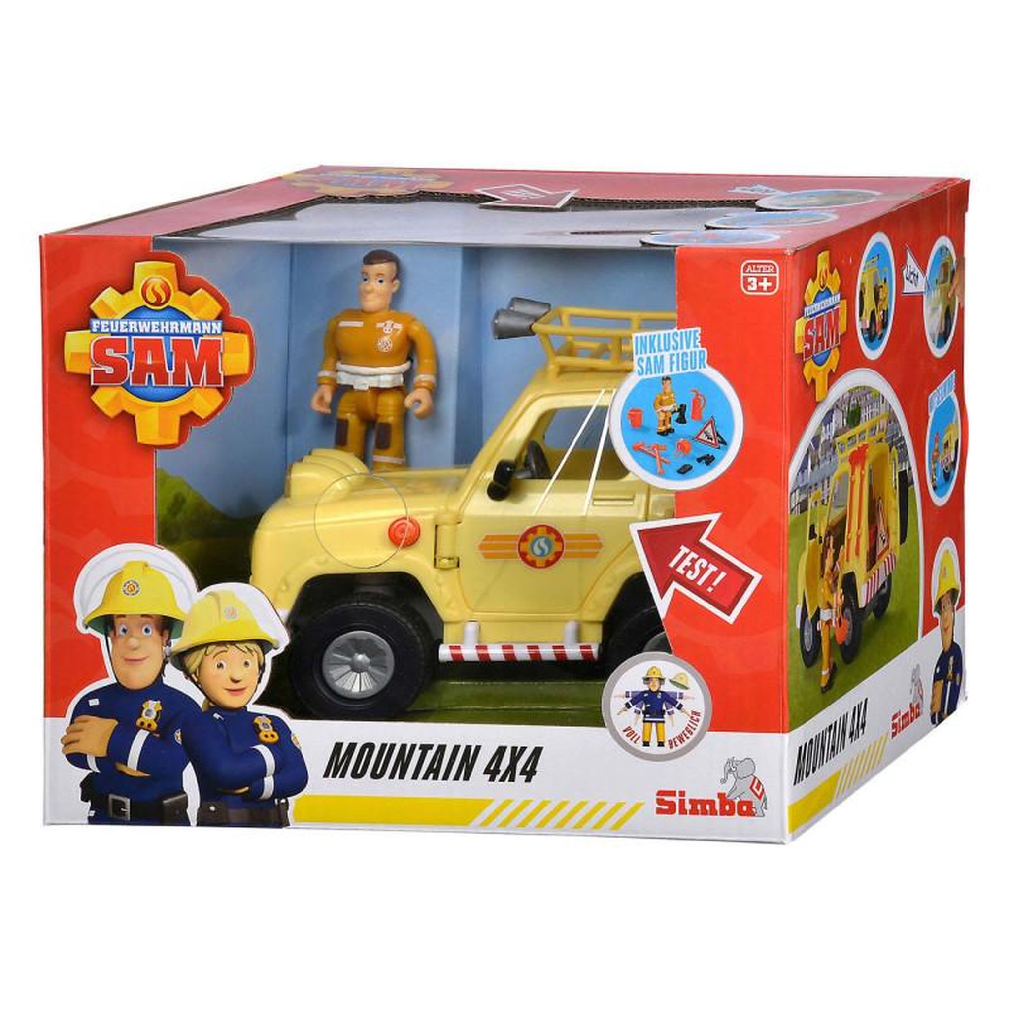 Voir la diapositive 2 : SIMBA Simba - Fireman Sam Mountain 4x4 Jeep with Figure 109252511