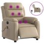 Voir la diapositive 2 : VIDAXL Fauteuil de massage inclinable electrique cappuccino similicuir