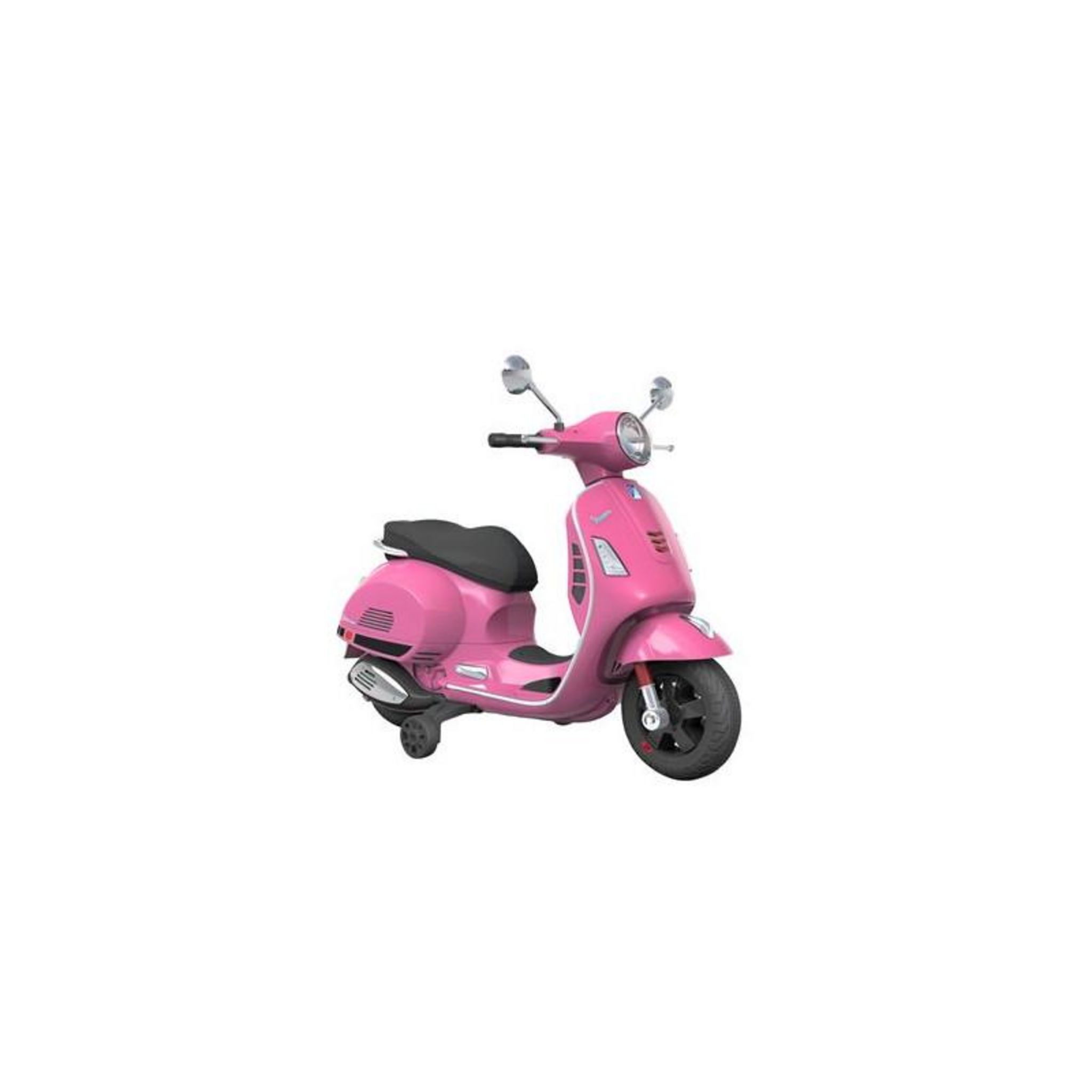 Scooter électrique Enfant Vespa Turbo Challenge - 3-6 Ans, 5 Km/h, Batterie Rechargeable, Phares LED, Musique