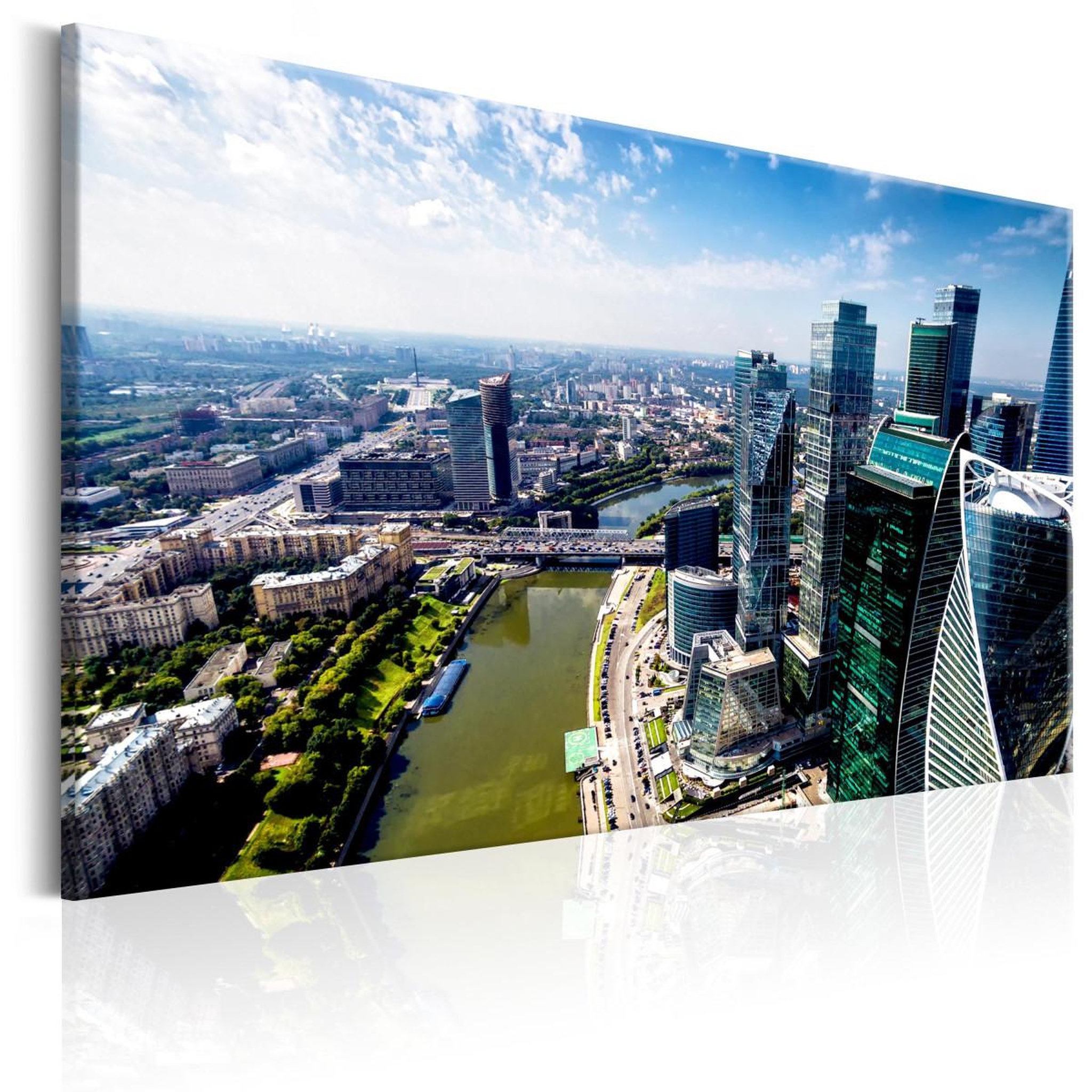 Paris Prix Tableau imprimé  aerial view of moscow. Coloris disponibles : Multicolore