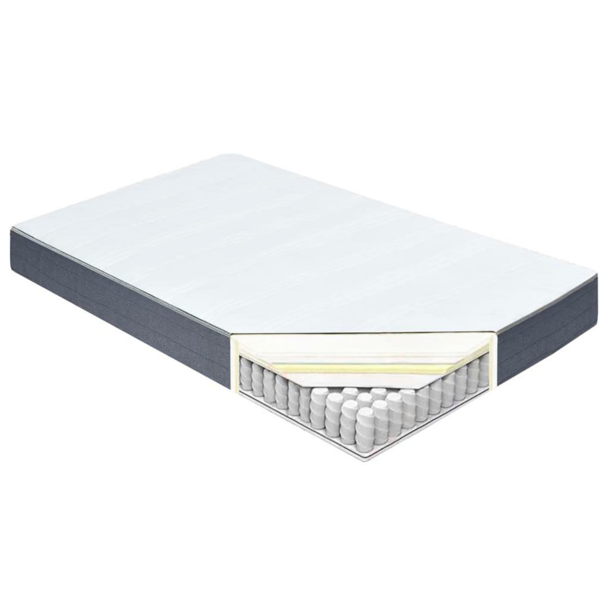 VIDAXL Matelas de sommier tapissier 200x140x20 cm