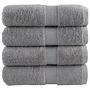 Voir la diapositive 1 : VIDAXL Serviettes de visage de qualité supérieure SOLUND 4 pcs gris