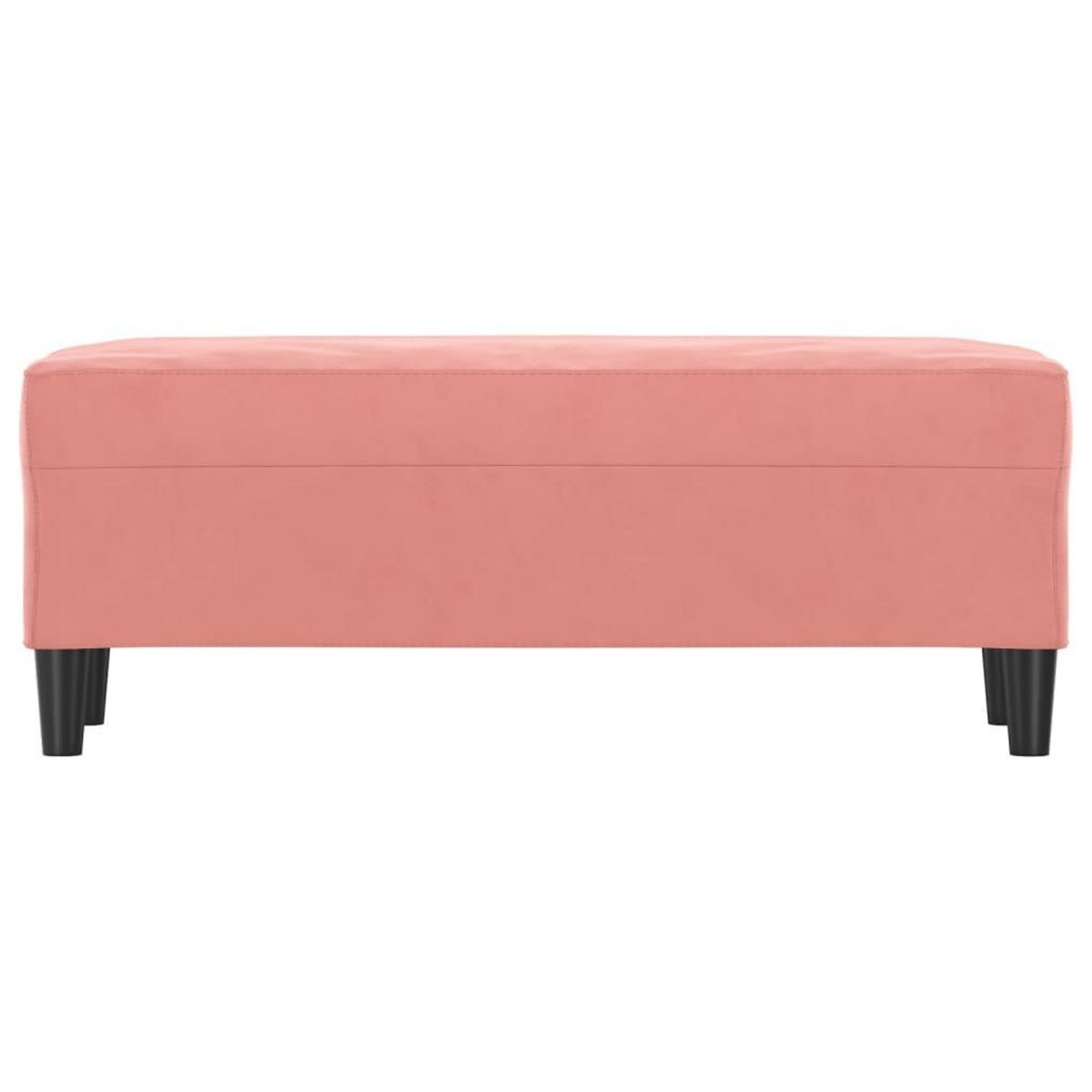 VIDAXL Banc Rose 100x35x41 cm Velours