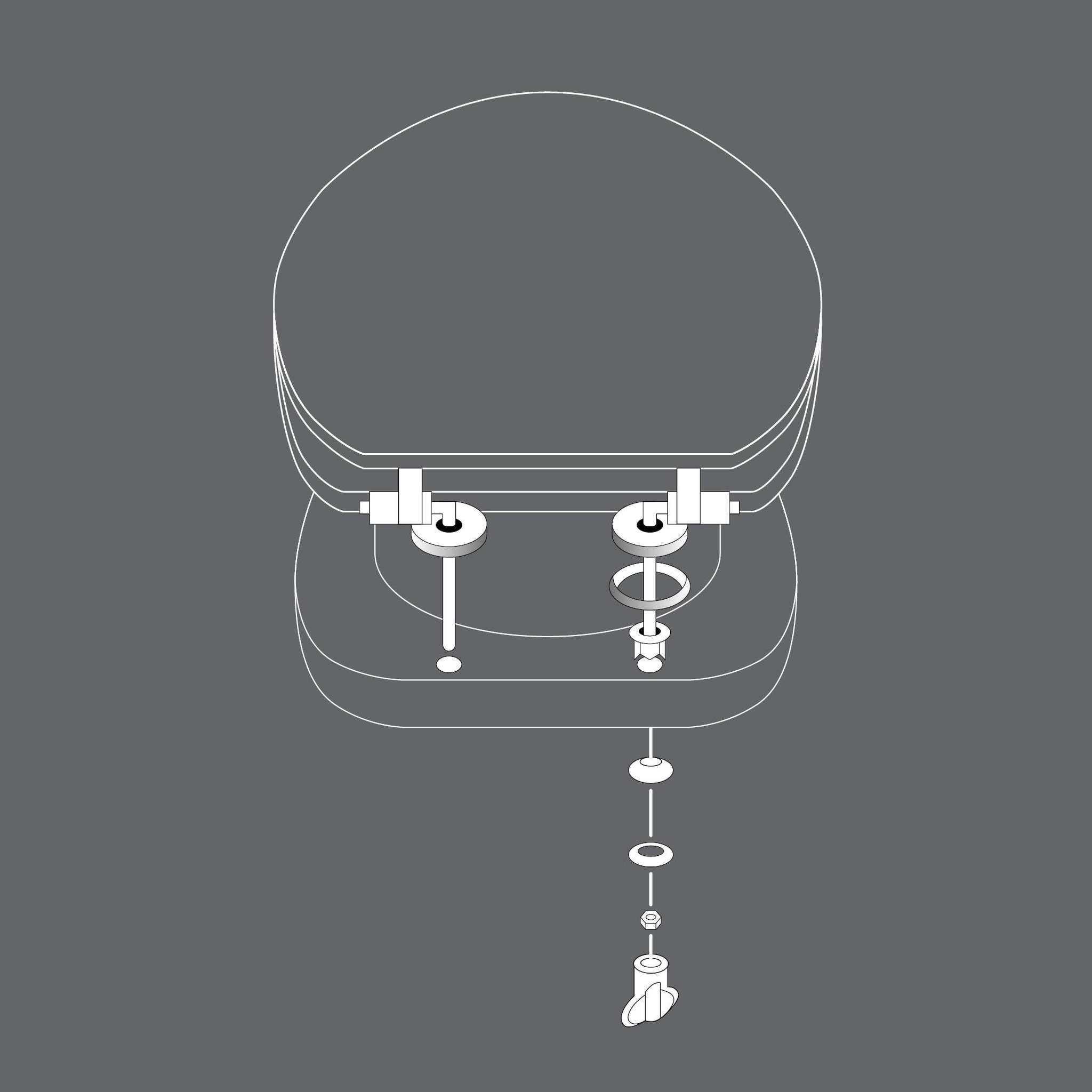 Voir la diapositive 5 : Eden Abattant wc feuille de jade design et moderne