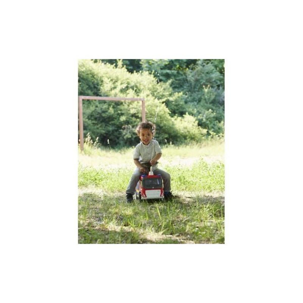 SMOBY Smoby - Big Camion de Pompier lance a eau - Volant avec klaxon - Fonction lance a eau - H 440mm - Dés 2 ans - Fabriqué en Euro